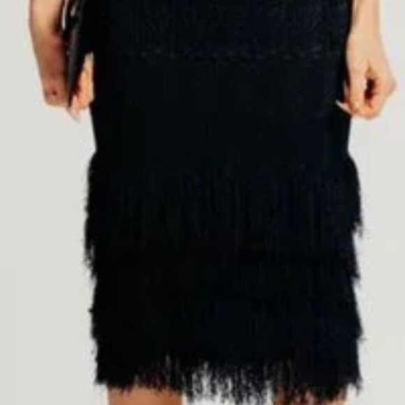 Torn By Ronny Kobo Ryan Dress  Crochet Knit Cutout Stunning texture! - Picture 6 of 11